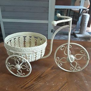 Vintage Metal Tricycle Planter